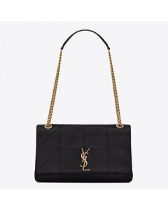 Saint Laurent Medium Jamie Bag Black Patchwork Leather