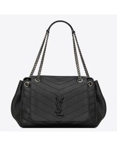 Saint Laurent Medium Nolita Bag Black Vintage Leather