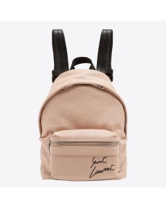 Saint Laurent Nude Mini Toy City Embroidered Backpack