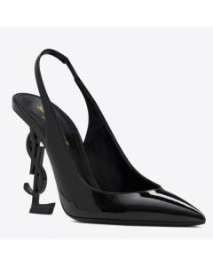 Saint Laurent Opyum Slingback Pumps 110mm Black-toned Heel