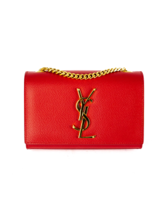 Saint Laurent Small Kate Bag Red Grained Leather