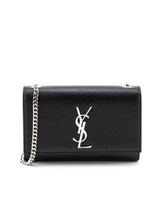 Saint Laurent Small Kate Tassel Bag Black Grained Leather