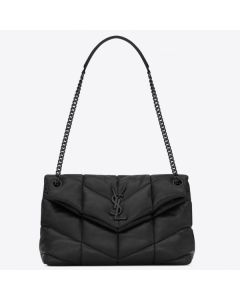 Saint Laurent So Black Loulou Puffer Small Bag