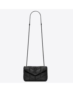 Saint Laurent So Black Loulou Puffer Toy Bag Lambskin