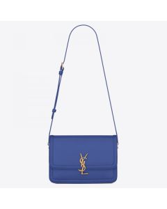 Saint Laurent Solferino Medium Bag Blue Box Calfskin