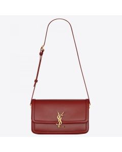 Saint Laurent Solferino Medium Bag Bordeaux Calfskin