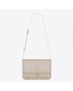 Saint Laurent Solferino Medium Bag White Calfskin