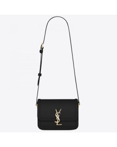 Saint Laurent Solferino Small Bag Black Calfskin