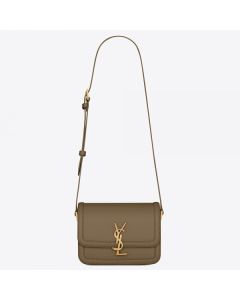 Saint Laurent Solferino Small Bag Khaki Calfskin