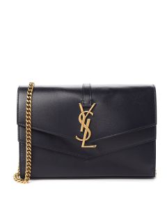 Saint Laurent Sulpice Chain Bag Black Smooth Leather