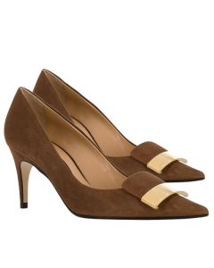 Sergio Rossi SR1 Pumps 75mm Brown Suede