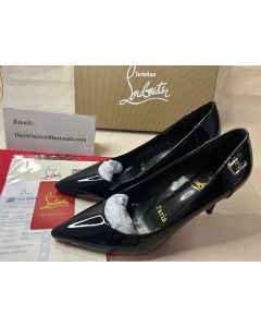 Christian Louboutin Sporty Kate 85 mm Pump Patent Leather Black